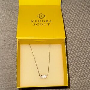 Kendra Scott Gold Necklace with White Pendant